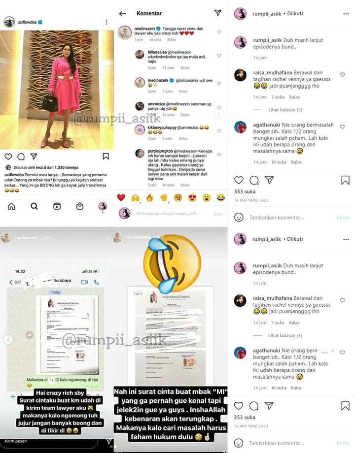 Dapat Surat Somasi, Medina Zein Balik Lakukan Ini Pada Crazy Rich Surabaya