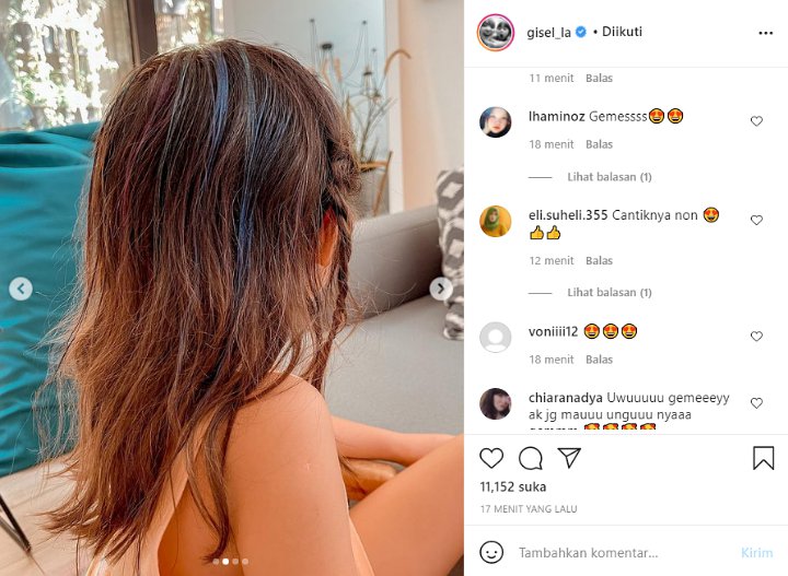 Gisel Bagikan Potret Gempi yang Girang Rambutnya Dicat Warna-Warni
