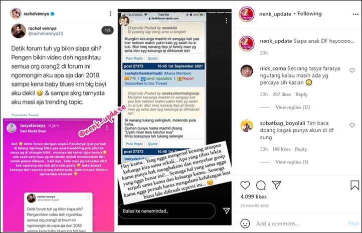 Usai Rachel Vennya, Nana Mirdad Murka Keluarganya Disebut Tukang Selingkuh di Forum Diskusi Online