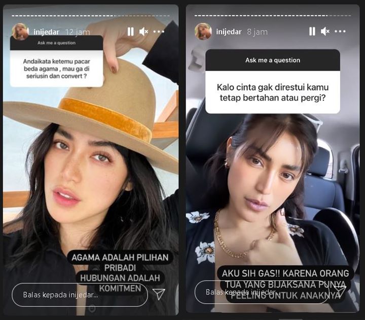 Jessica Iskandar Lontar Jawaban Begini Usai Ditanya Kemungkinan Pindah Agama Demi Pacar