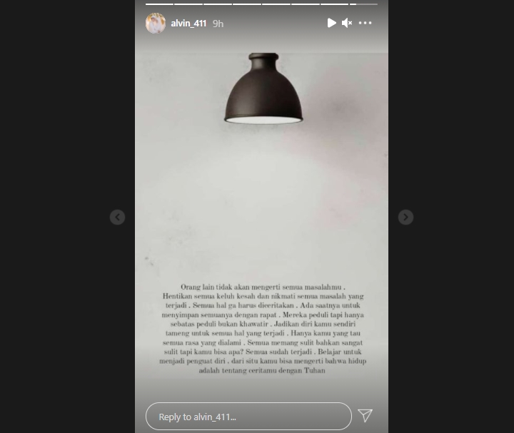 Alvin Faiz Bicara Soal Hadapi Masalah: Semua Gak Harus Diceritakan