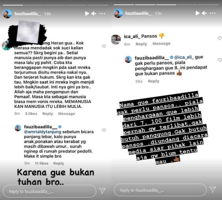 Fauzi Baadilla Disebut Sok Suci hingga Pansos Saat Kritik \'Panggung\' untuk Pedofil