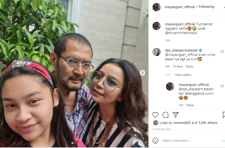 Mayangsari Jawab Nyeleneh Saat Sang Putri Dibilang Mirip Bambang Trihatmodjo