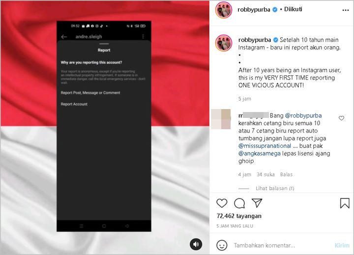 Petinggi Miss Supranational Diduga Hina Indonesia, Robby Purba Ambil Sikap: Baru Ini Report IG Orang