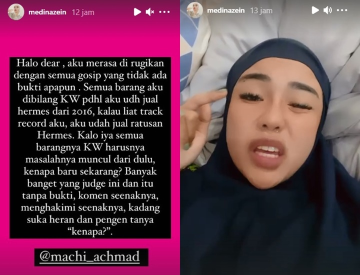 Merasa Dirugikan, Medina Zein Tegaskan Tak Pernah Jual Tas KW Sejak 2016