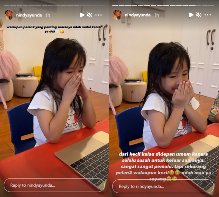 Nindy Ayunda Mendadak Bongkar Perbedaan Sifat Kedua Anaknya, Berbanding Terbalik?