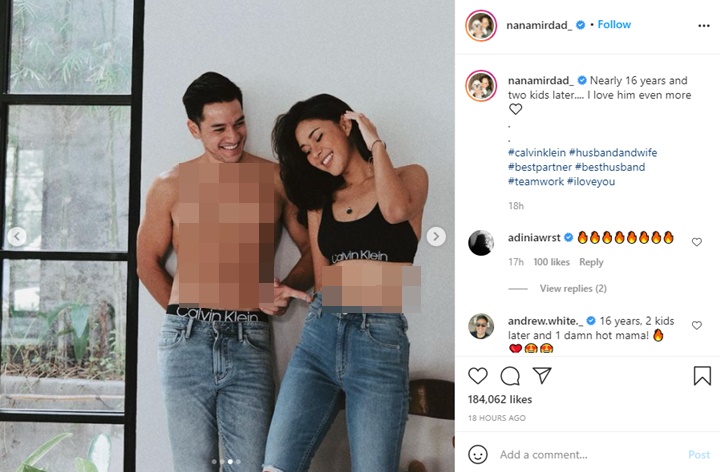 Couple Goals, Nana Mirdad dan Andrew White Tampil Hot Jadi Model Pakaian Dalam Calvin Klein