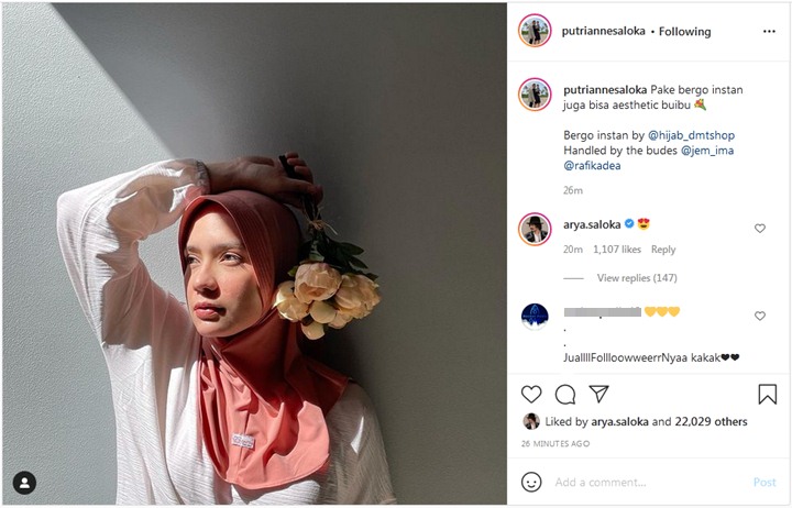 Putri Anne Unggah Foto di Momen Golden Hour, Arya Saloka Gercep Beri Komentar Bikin Heboh