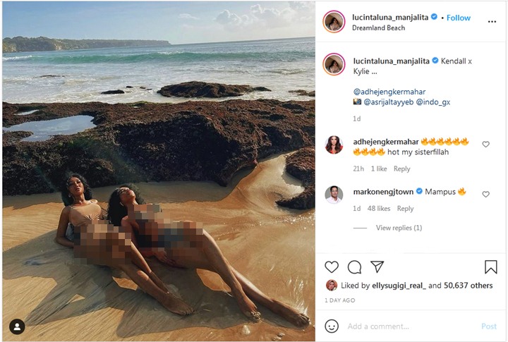 Lucinta Luna Tampil Seksi Samakan Dirinya Bak Model Cantik Ini, Kulit Tanned Jadi Sorotan