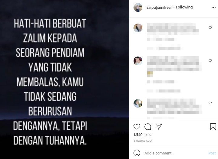 Saipul Jamil Singgung Orang Zalim Usai Ramai Diboikot, Ungkap \'Ancaman\' ini