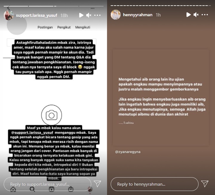 Fans Larissa Chou Bongkar Sikap Buruk Adik Ipar Alvin Faiz, Henny Rahman Langsung Bereaksi