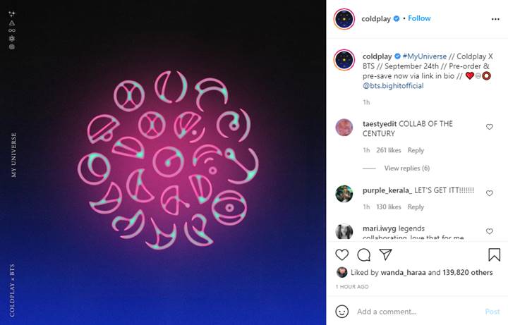 Sudah Resmi Dikonfirmasi, Ini Bocoran Lagu Kolaborasi Coldplay dan BTS 1 Kolaborasi Coldplay dan BTS