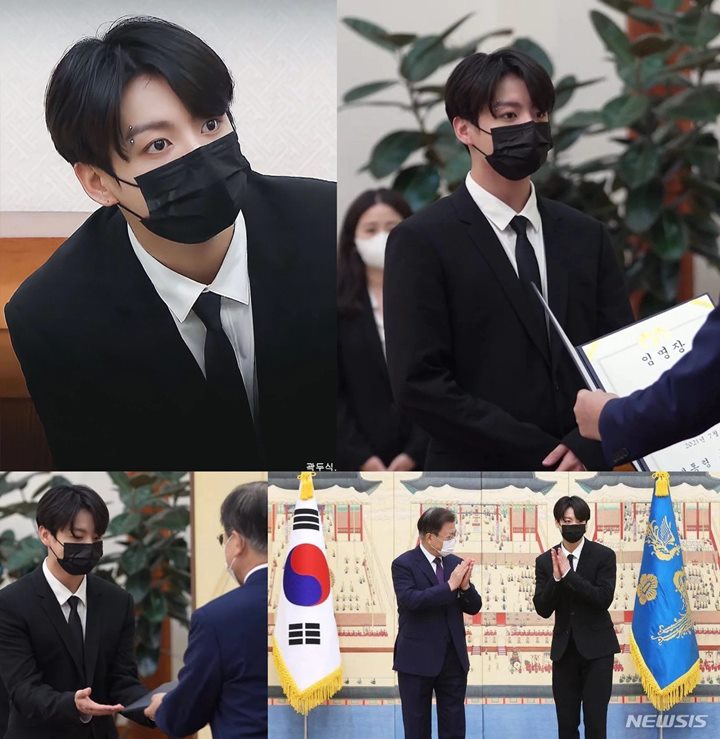 Visual Jungkook BTS dengan Tindikan Alis di Blue House Tuai Decak Kagum