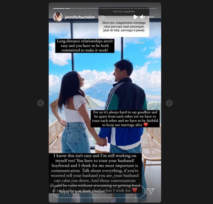Kata Jennifer Bachdim Soal Tips Jaga Rasa Percaya Pasangan Hingga Hal Paling Penting Saat LDR