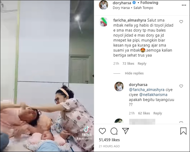 Sikap Nella Kharisma Tak Balas \'Pukulan\' Dory Harsa Banjir Pujian Salut