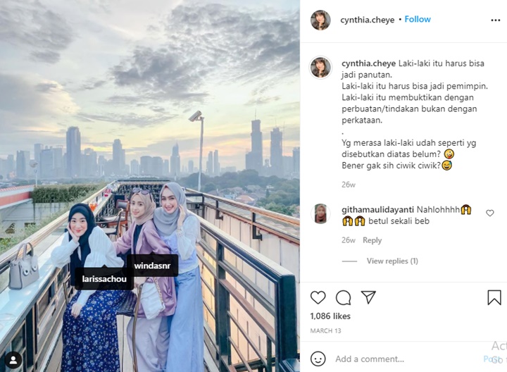 Dua Sahabat Cantik Larissa Chou Ini Curi Perhatian, Salah Satunya Pernah Sindir Alvin Faiz?