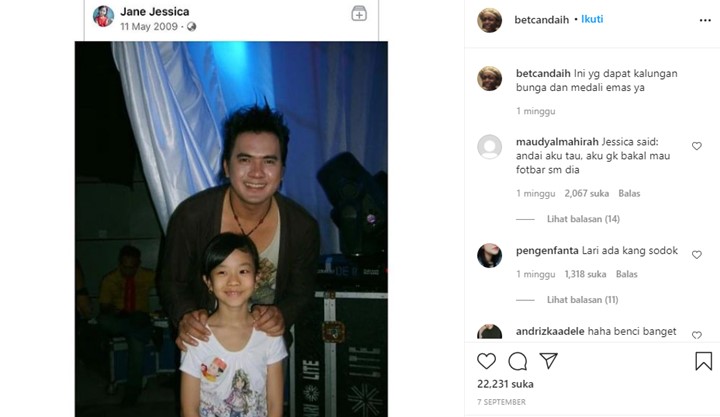 Beredar Foto Jessica Jane Saat Masih Kecil Bareng Saipul Jamil, Netizen Ramai Beri Wanti-Wanti
