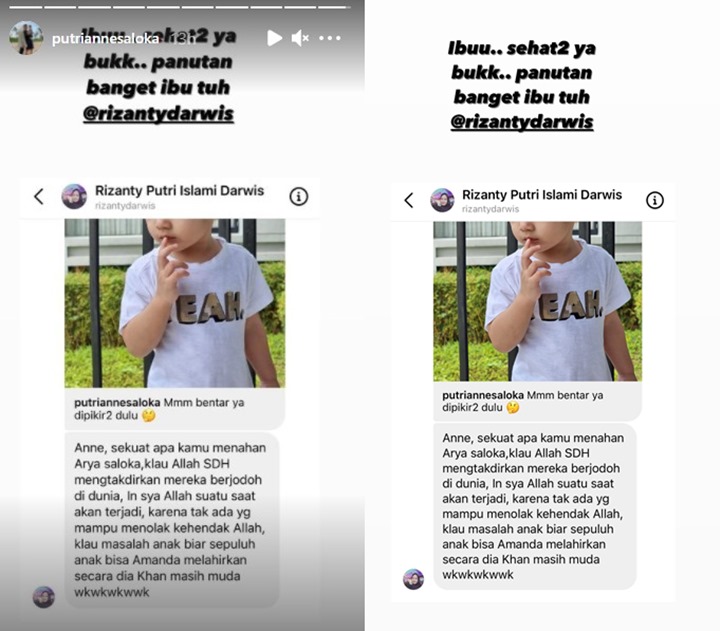 Putri Anne Tanggapi Komentar Soal Arya Saloka Dibilang Berjodoh dengan Amanda Manopo