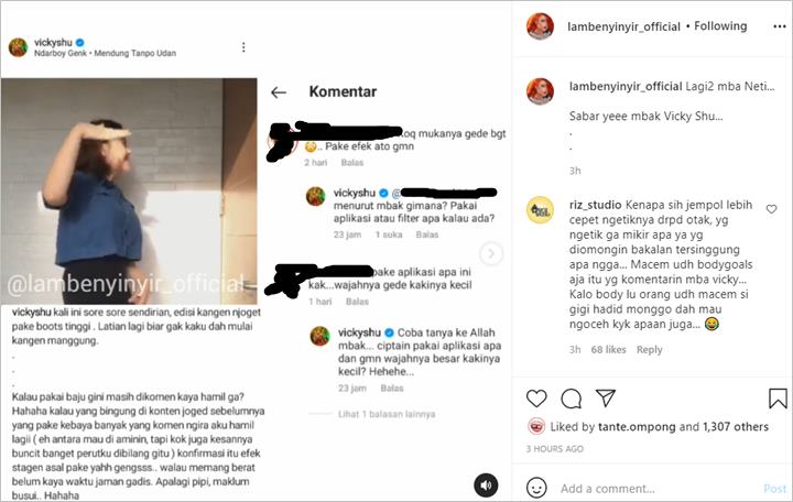 Vicky Shu Jawab Kalem Saat Kepala Disebut Terlihat Besar: Aku Anggap Penasaran Bukan Niat Jahat