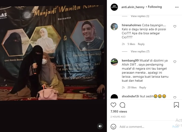 Larissa Chou Nangis Sesenggukan Saat Doakan Pernikahan Alvin Faiz dan Henny Rahman