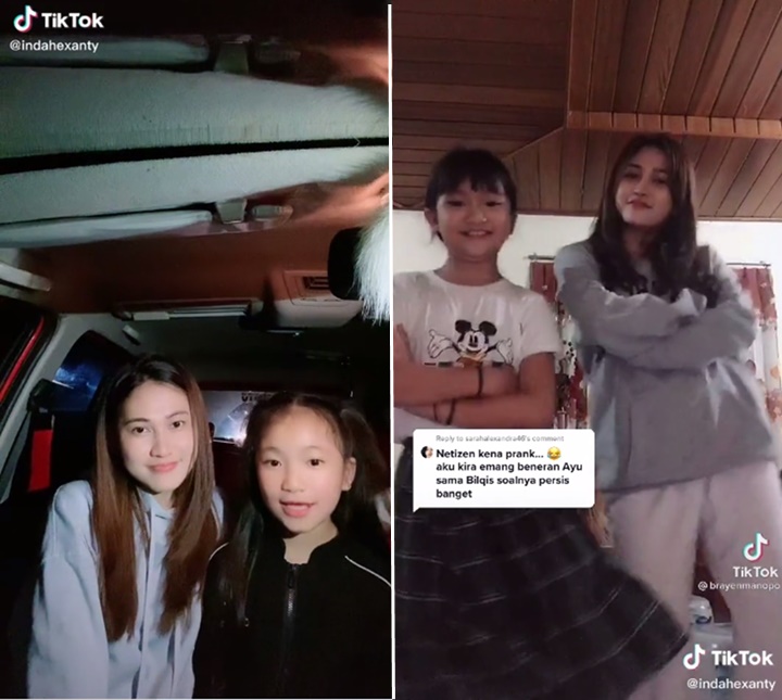 Viral Kembaran Ayu Ting Ting dan Bilqis yang Bikin Netizen Ketipu Massal, Semirip Apa?