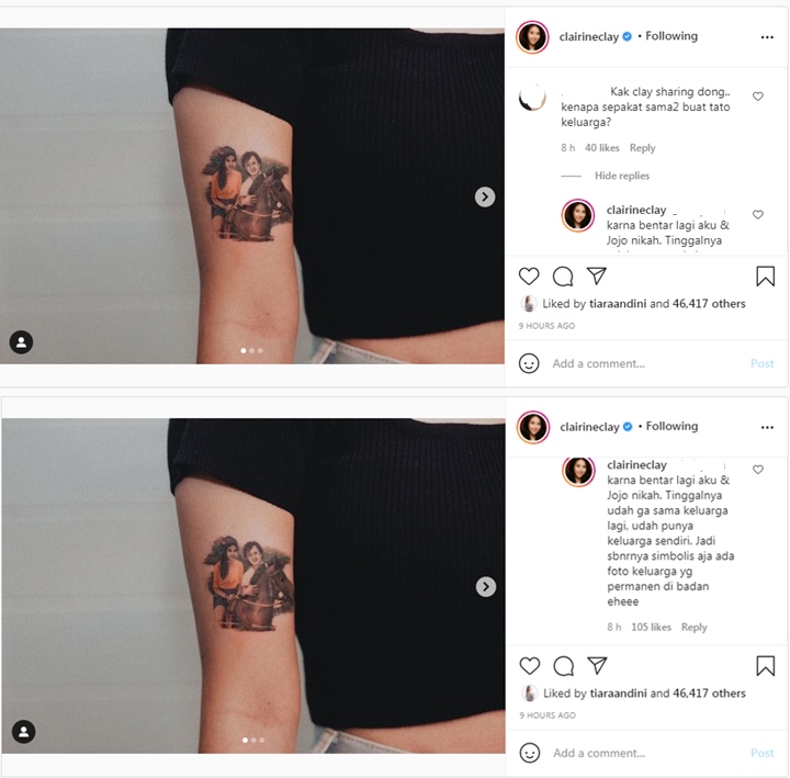 Joshua Suherman dan Clairine Clay Kompak Buat Tato Keluarga Jelang Menikah, Maknanya Bikin Tersentuh