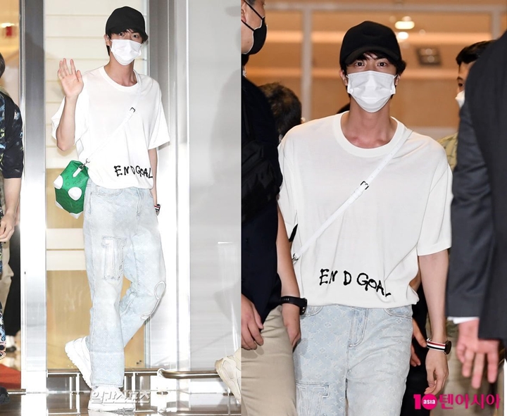 Proporsi Sempurna Jin BTS di Bandara