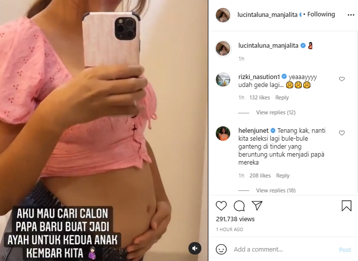 Pamer Perut Buncit, Lucinta Luna Cari Papa Baru untuk Calon Bayi Kembar
