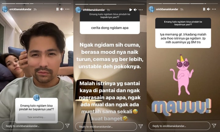 Istri Santuy, Erick Kakak Jessica Iskandar Justru Alami Ngidam?