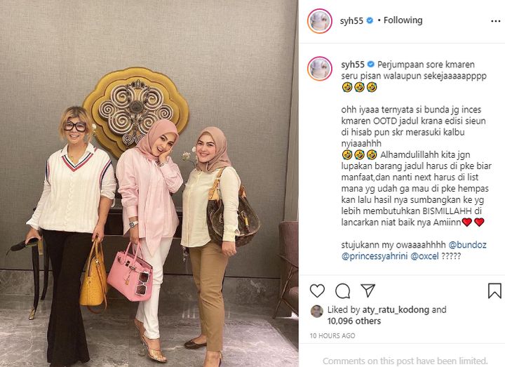 Adik Syahrini Takut Kena Hisab