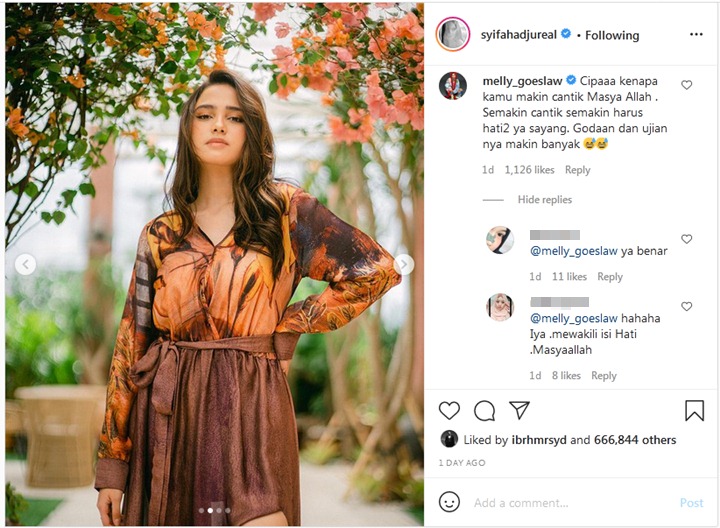 Syifa Hadju Dipuji Makin Cantik Bak Bidadari, Melly Goeslaw Justru Wanti-wanti Begini