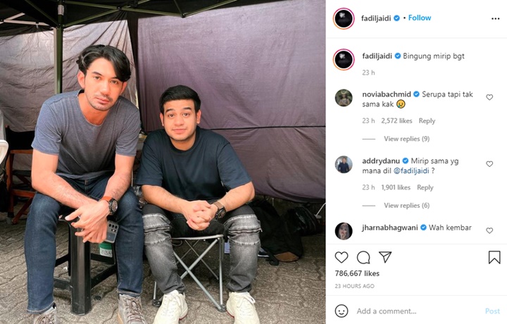 Fadil Jaidi Bikin Kesal Saat Foto Bareng Reza Rahadian, Gara-gara Nyeletuk Begini