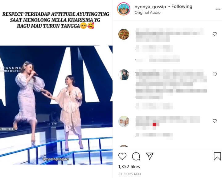 Sikap Ayu Ting Ting Tolong Nella Kharisma di Panggung Tuai Perdebatan