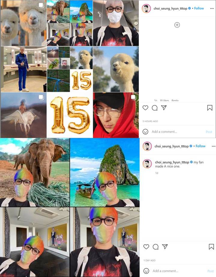T.O.P BIGBANG Pamer Foto Kocak Hasil Editan Fans, Auto Ribut Gara-Gara Penampakan Ini