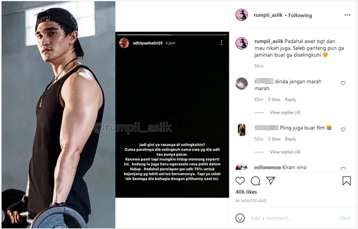 Hampir 6 Tahun Pacaran, Adhitya Alkatiri Curhat Diselingkuhi Adinda Azani