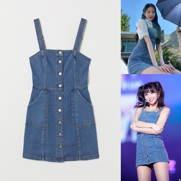Momo TWICE dan Jang Won Young Kembaran Dress Murah