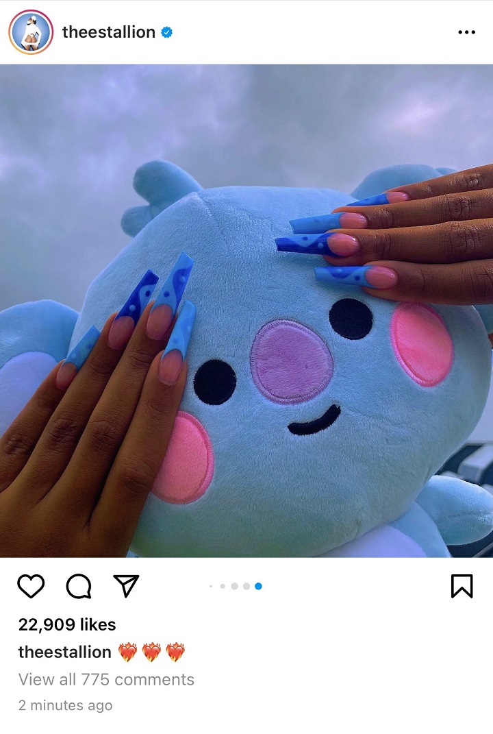 Jangan Iri, Megan Thee Stallion Dapat Hadiah Imut Ini dari BTS