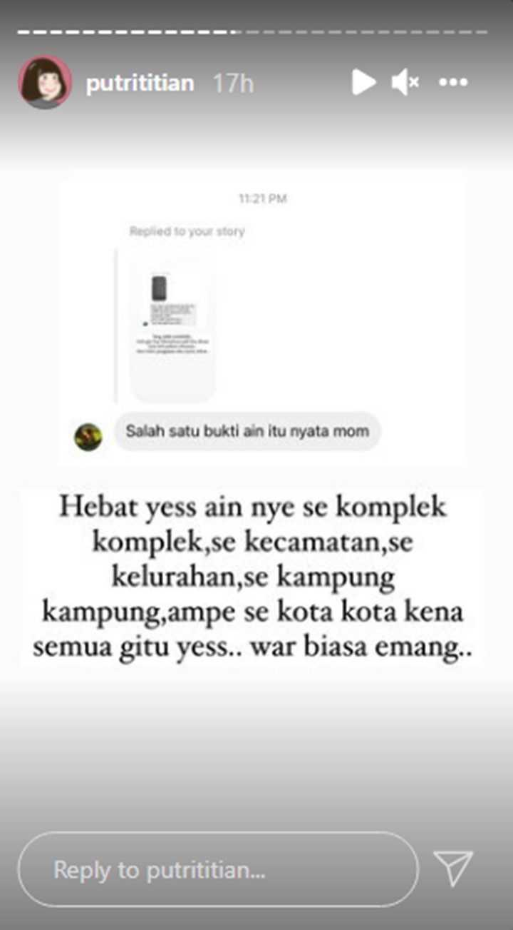 Reaksi Putri Titian Saat Disebut Kena Penyakit Ain Karena Pohon Kesayangannya Tumbang
