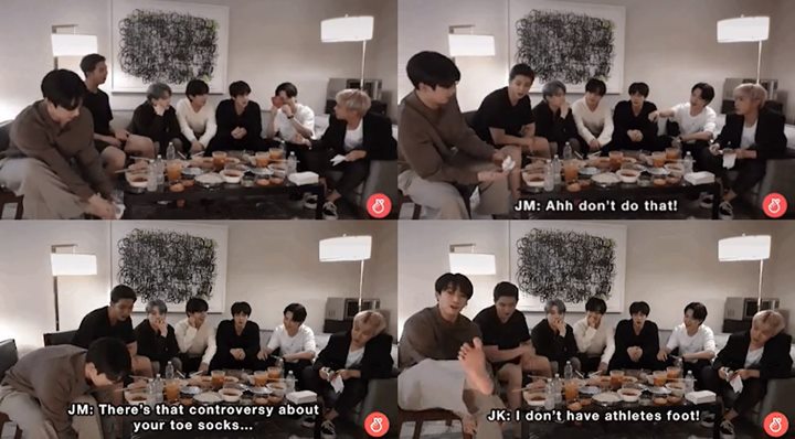 Aksi Jungkook Copot Kaus Kaki Diprotes Member BTS