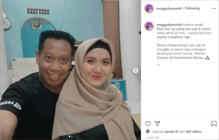 Posting Foto Pakai Hijab, Meggy Diaz Doakan Kesembuhan Tukul Arwana