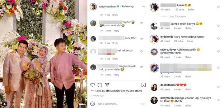 Hadiri Lamaran Ria Ricis-Teuku Ryan, Randy Martin Malah Picu Reaksi Sedih