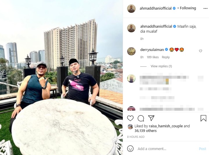 Deddy Corbuzier Dihujat Gara-gara Komentari Santri, Ahmad Dhani: Maafin Aja Dia Mualaf