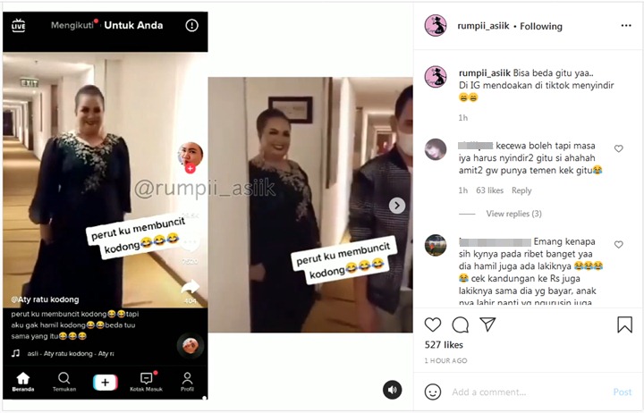 Usai Beri Doa, Aty Kodong Justru Sindir Lesty Kejora Lewat Video TikTok?