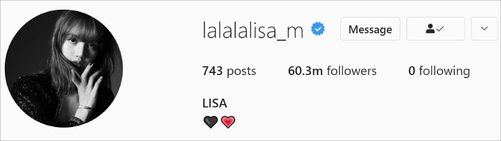 Reaksi Lisa BLACKPINK Jadi Artis K-Pop dengan Followers IG Terbanyak