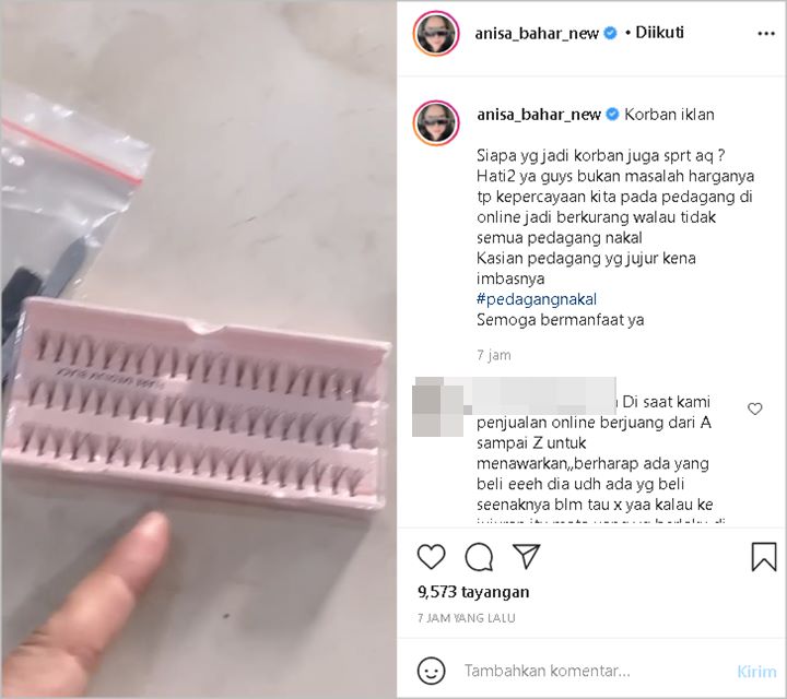 Bukan Masalah Harga, Ini yang Diwanti-wanti Anisa Bahar Usai Jadi Korban Iklan Olshop: Hati-hati
