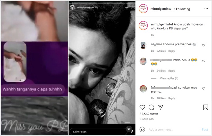 Amanda Manopo Kode Punya Pacar Diduga Inisial PB, Siapa?