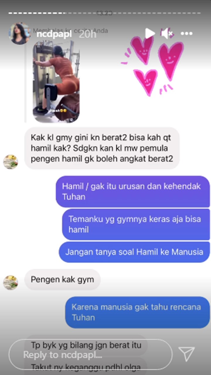 Rajin Ngegym, Nora Alexandra Jawab Begini Saat Dikhawatirkan Tak Bisa Hamil