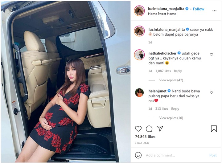 Lucinta Luna Pamer Perut Makin Buncit, Komentar Nathalie Holscher Bikin Salfok