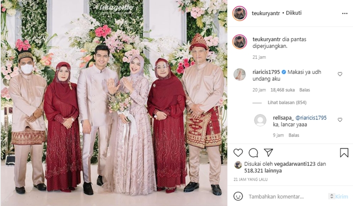 Teuku Ryan Unggah Pesan Manis Soal Lamaran, Reaksi Ria Ricis Bikin Ngakak