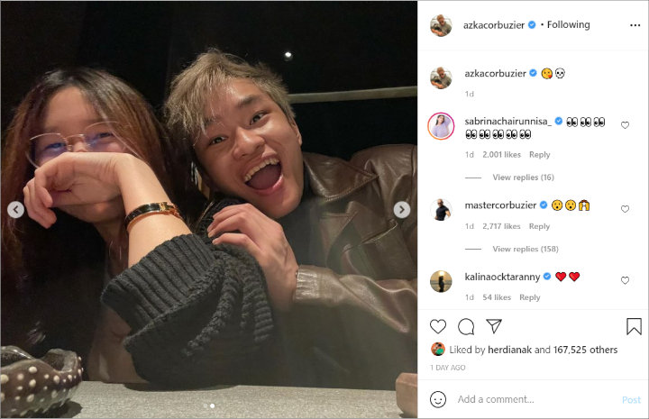 Azka Putra Deddy Corbuzier Rangkul Cewek Diduga Pacar, Netizen Patah Hati